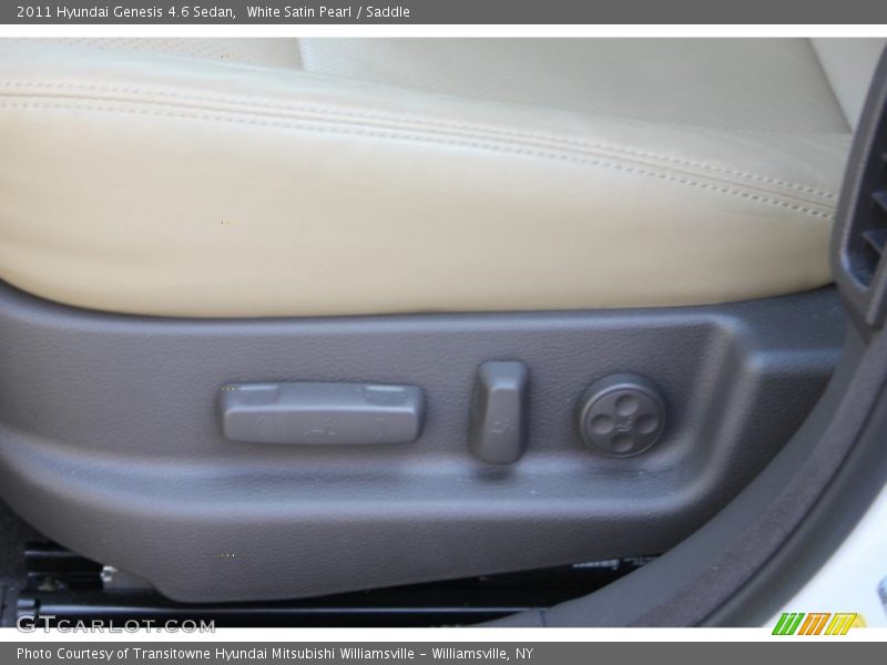 White Satin Pearl / Saddle 2011 Hyundai Genesis 4.6 Sedan
