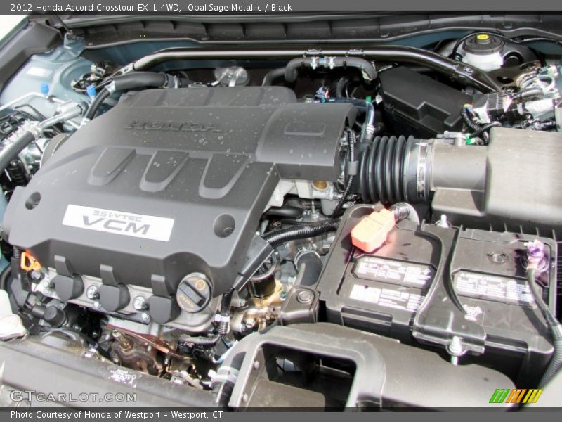 Opal Sage Metallic / Black 2012 Honda Accord Crosstour EX-L 4WD