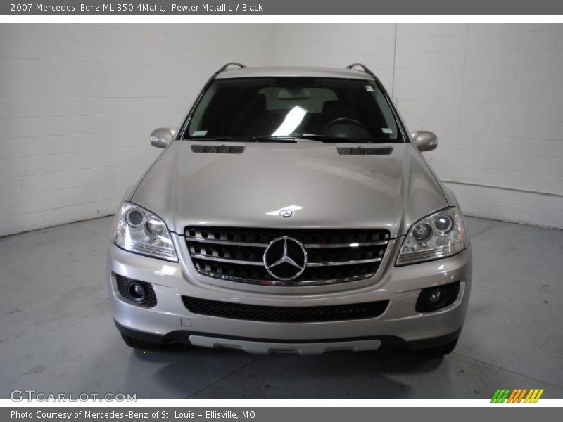 Pewter Metallic / Black 2007 Mercedes-Benz ML 350 4Matic