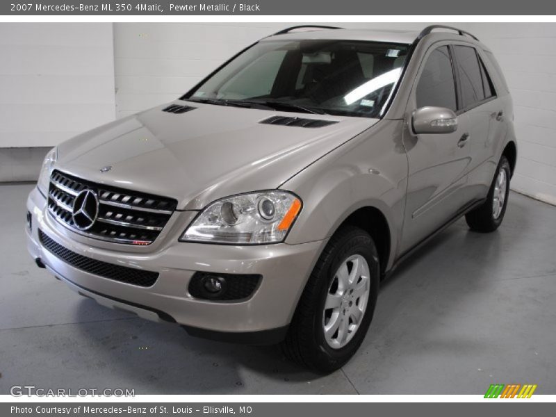 Pewter Metallic / Black 2007 Mercedes-Benz ML 350 4Matic