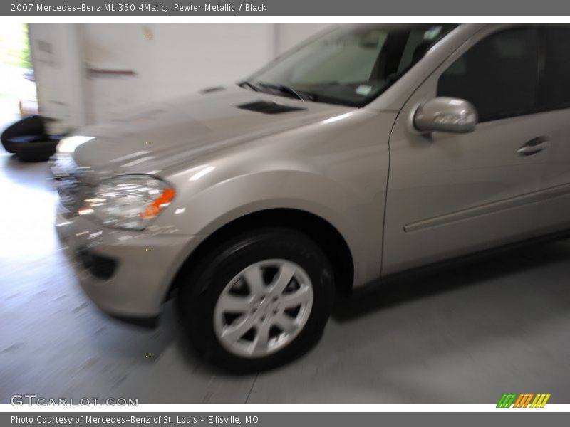 Pewter Metallic / Black 2007 Mercedes-Benz ML 350 4Matic