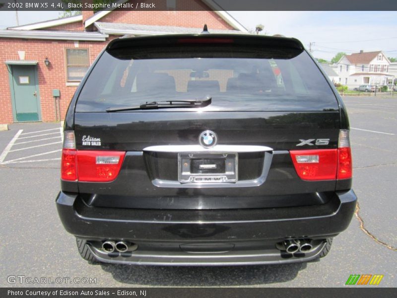 Black Sapphire Metallic / Black 2002 BMW X5 4.4i