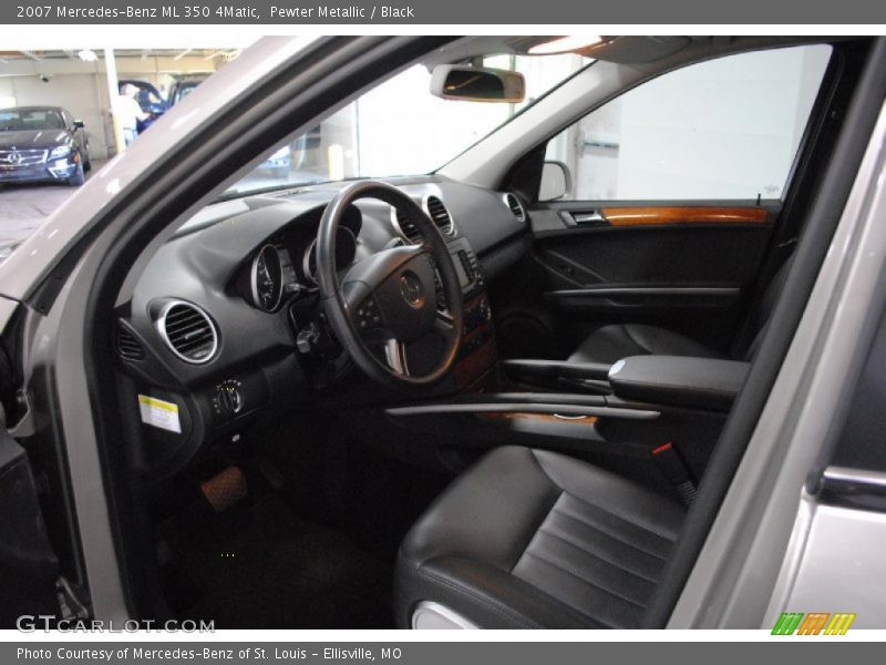 Pewter Metallic / Black 2007 Mercedes-Benz ML 350 4Matic