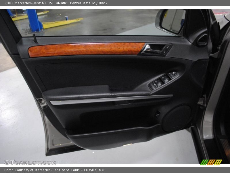 Pewter Metallic / Black 2007 Mercedes-Benz ML 350 4Matic