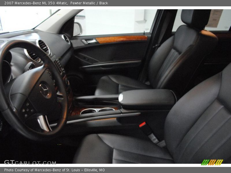 Pewter Metallic / Black 2007 Mercedes-Benz ML 350 4Matic