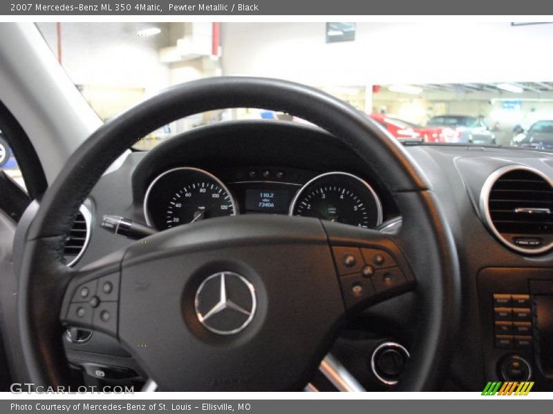 Pewter Metallic / Black 2007 Mercedes-Benz ML 350 4Matic