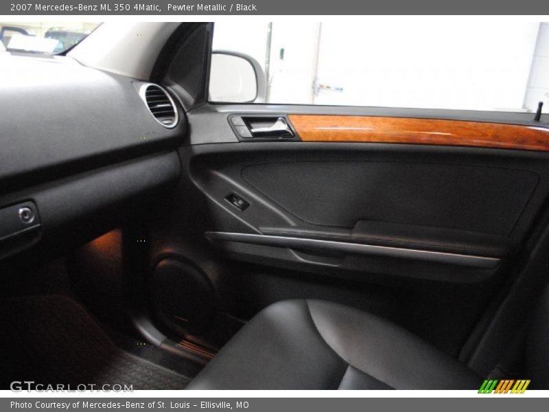 Pewter Metallic / Black 2007 Mercedes-Benz ML 350 4Matic