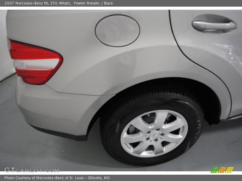 Pewter Metallic / Black 2007 Mercedes-Benz ML 350 4Matic