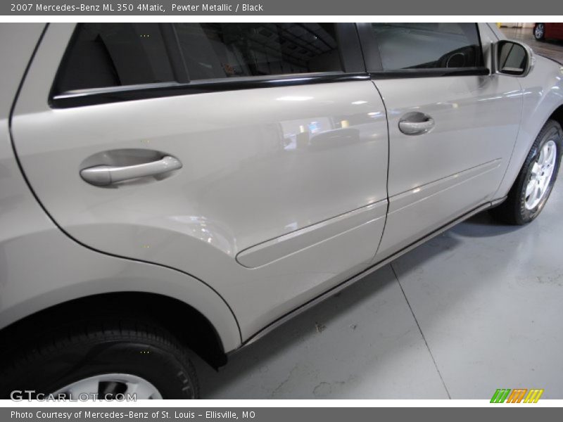 Pewter Metallic / Black 2007 Mercedes-Benz ML 350 4Matic