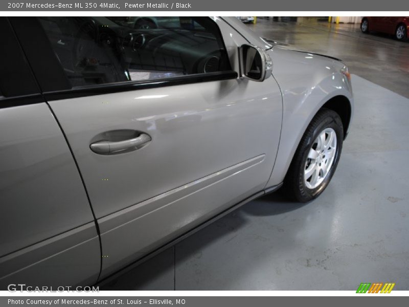Pewter Metallic / Black 2007 Mercedes-Benz ML 350 4Matic