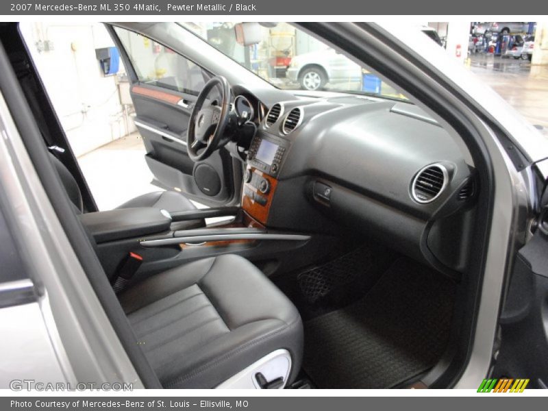 Pewter Metallic / Black 2007 Mercedes-Benz ML 350 4Matic