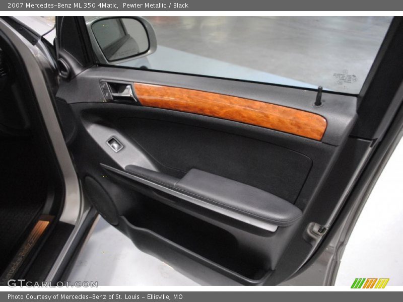 Pewter Metallic / Black 2007 Mercedes-Benz ML 350 4Matic