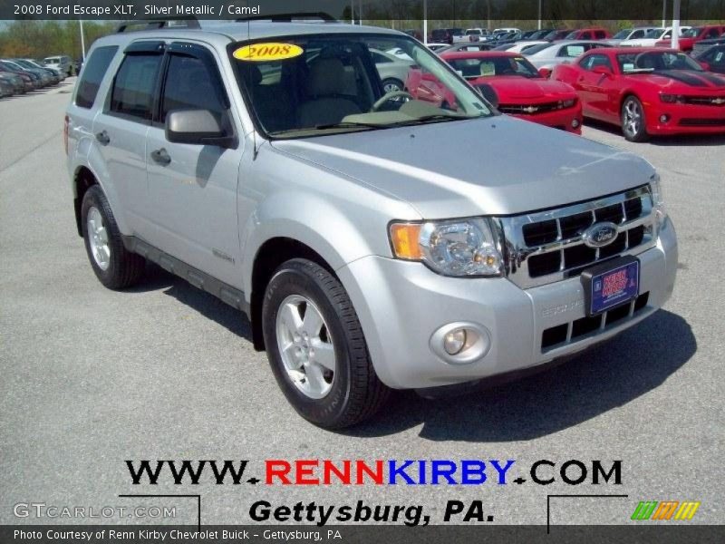 Silver Metallic / Camel 2008 Ford Escape XLT