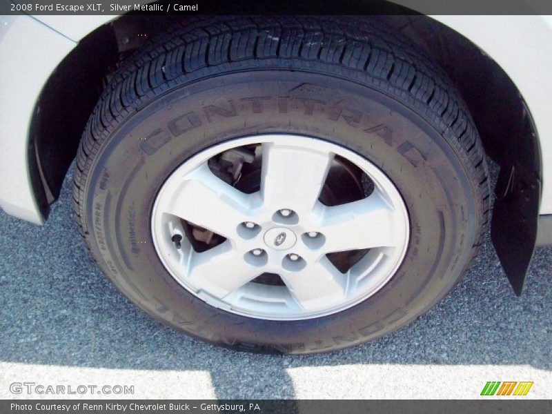 Silver Metallic / Camel 2008 Ford Escape XLT