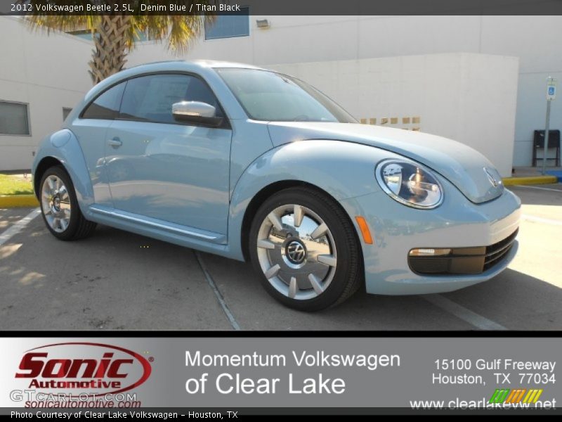 Denim Blue / Titan Black 2012 Volkswagen Beetle 2.5L