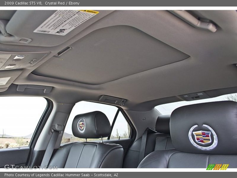 Sunroof of 2009 STS V8