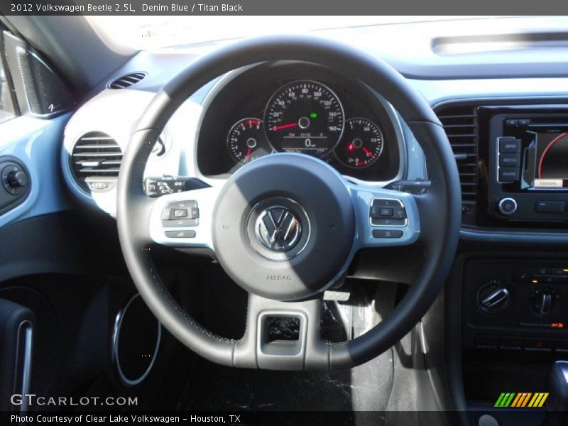 Denim Blue / Titan Black 2012 Volkswagen Beetle 2.5L