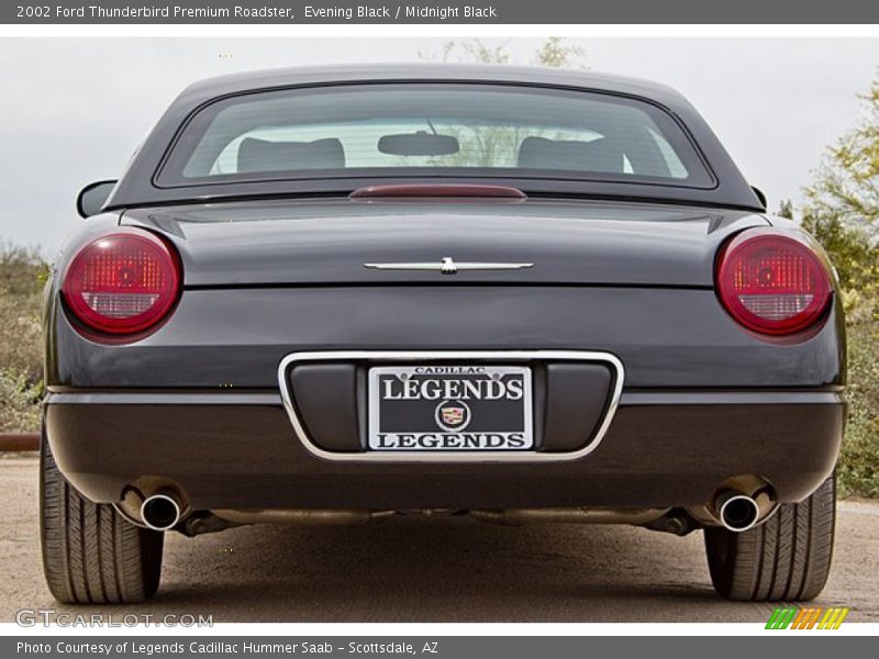 Evening Black / Midnight Black 2002 Ford Thunderbird Premium Roadster
