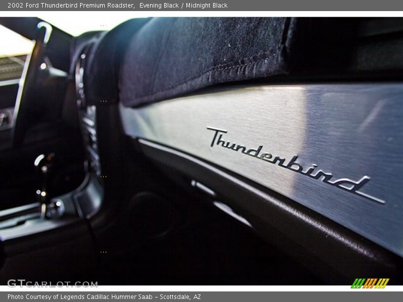 Evening Black / Midnight Black 2002 Ford Thunderbird Premium Roadster