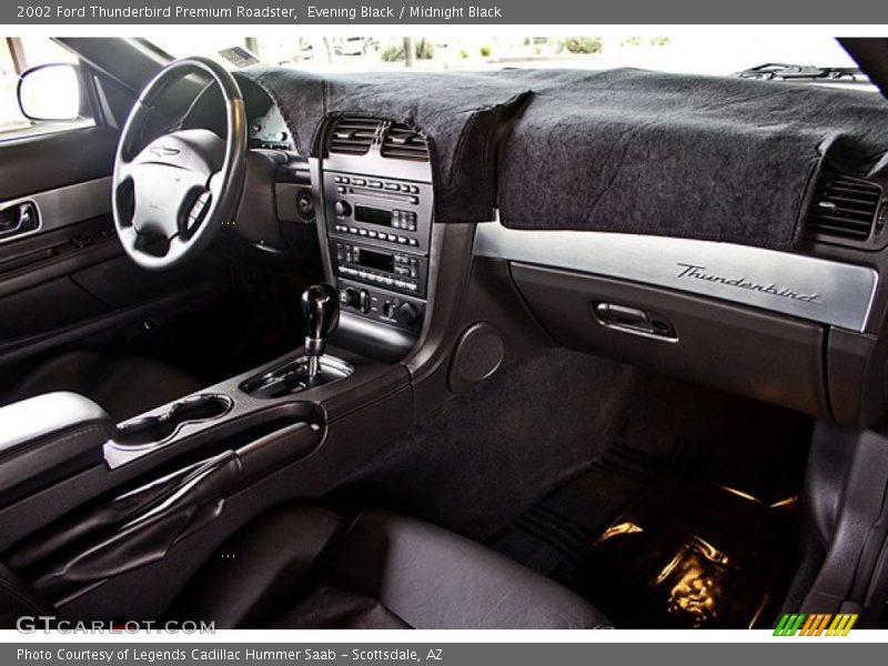 Evening Black / Midnight Black 2002 Ford Thunderbird Premium Roadster