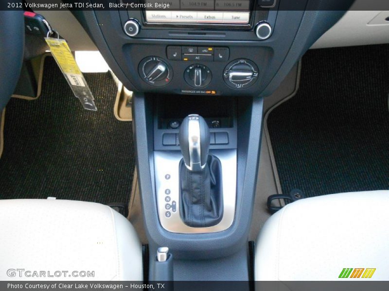 Black / Cornsilk Beige 2012 Volkswagen Jetta TDI Sedan