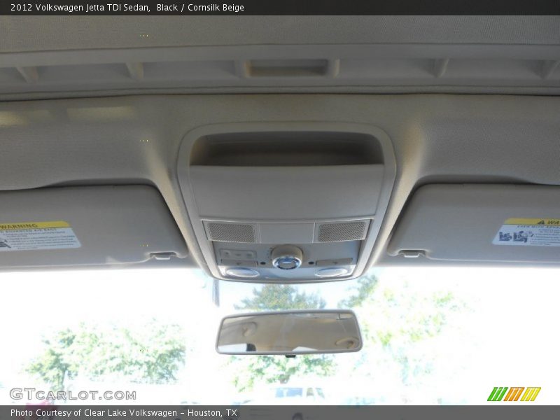 Black / Cornsilk Beige 2012 Volkswagen Jetta TDI Sedan