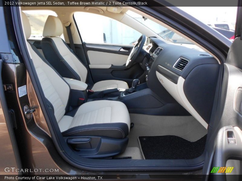 Toffee Brown Metallic / 2 Tone Cornsilk/Black 2012 Volkswagen Jetta SEL Sedan