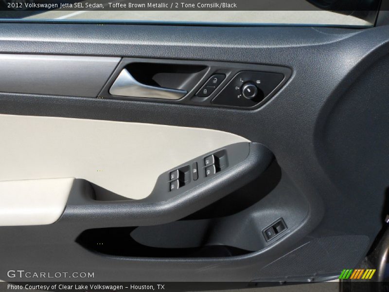 Toffee Brown Metallic / 2 Tone Cornsilk/Black 2012 Volkswagen Jetta SEL Sedan