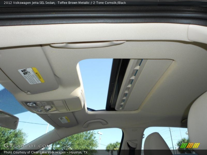 Toffee Brown Metallic / 2 Tone Cornsilk/Black 2012 Volkswagen Jetta SEL Sedan