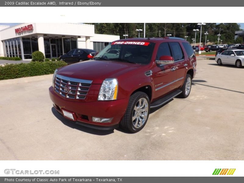 Infrared / Ebony/Ebony 2009 Cadillac Escalade AWD