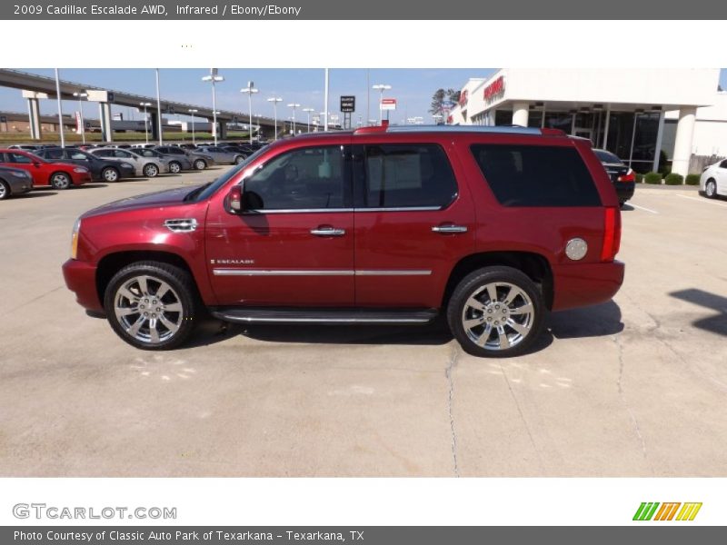 Infrared / Ebony/Ebony 2009 Cadillac Escalade AWD