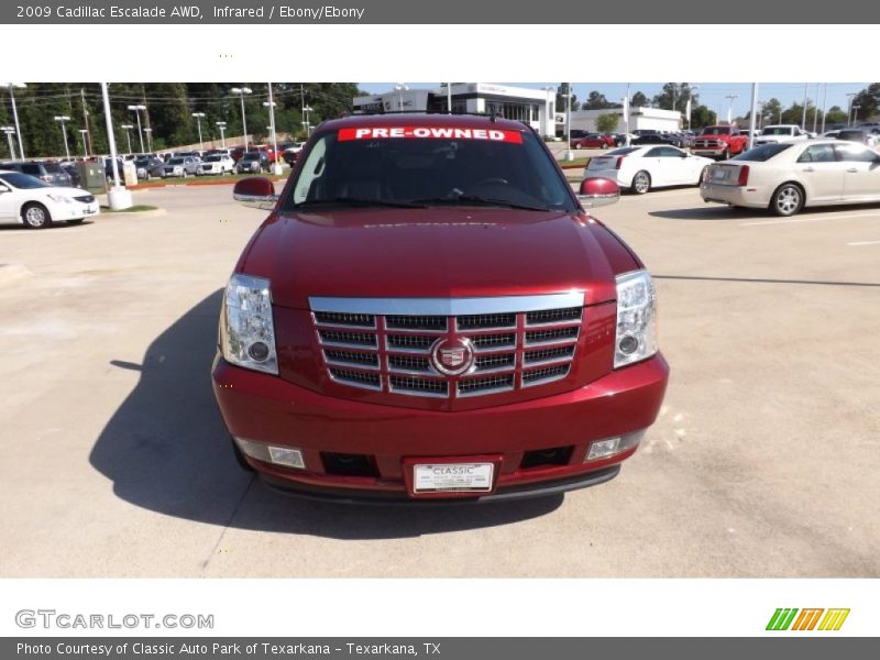 Infrared / Ebony/Ebony 2009 Cadillac Escalade AWD