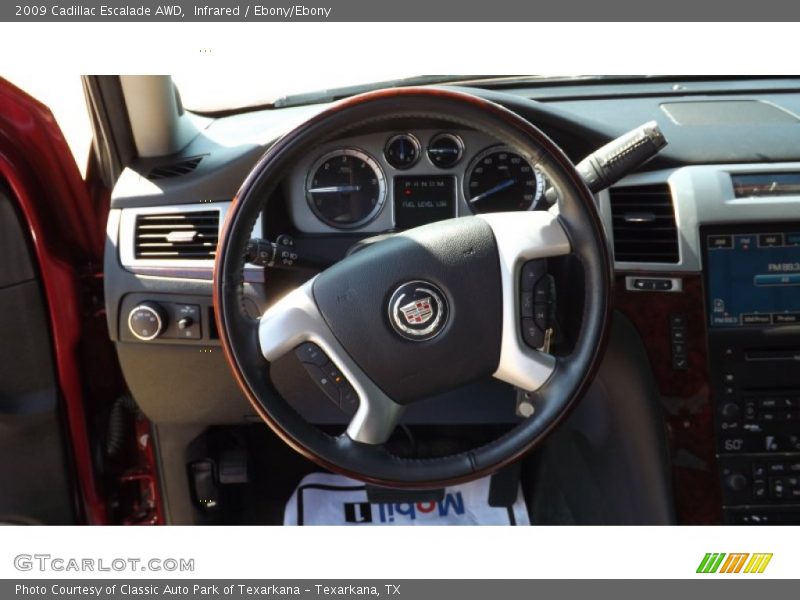 Infrared / Ebony/Ebony 2009 Cadillac Escalade AWD