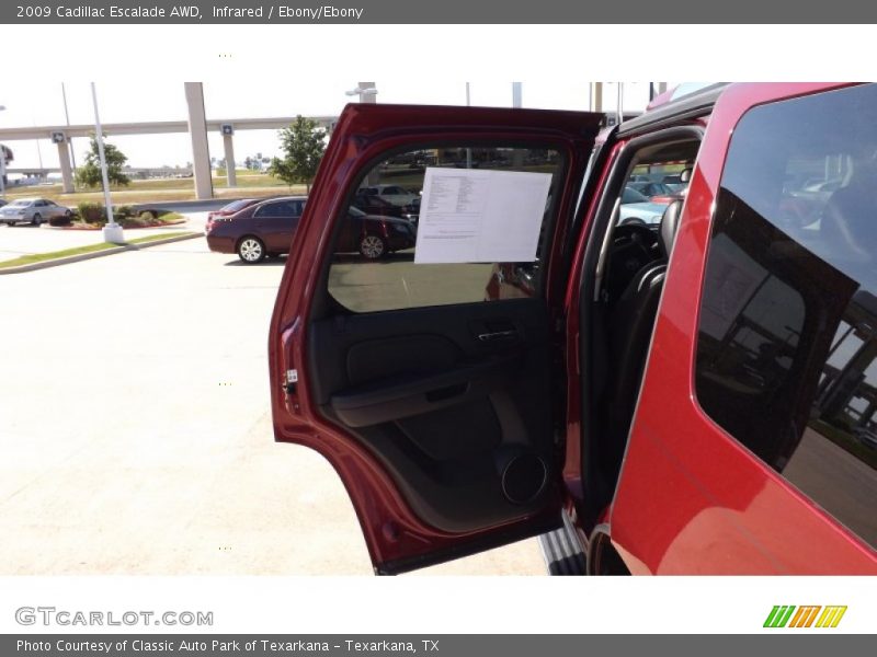 Infrared / Ebony/Ebony 2009 Cadillac Escalade AWD