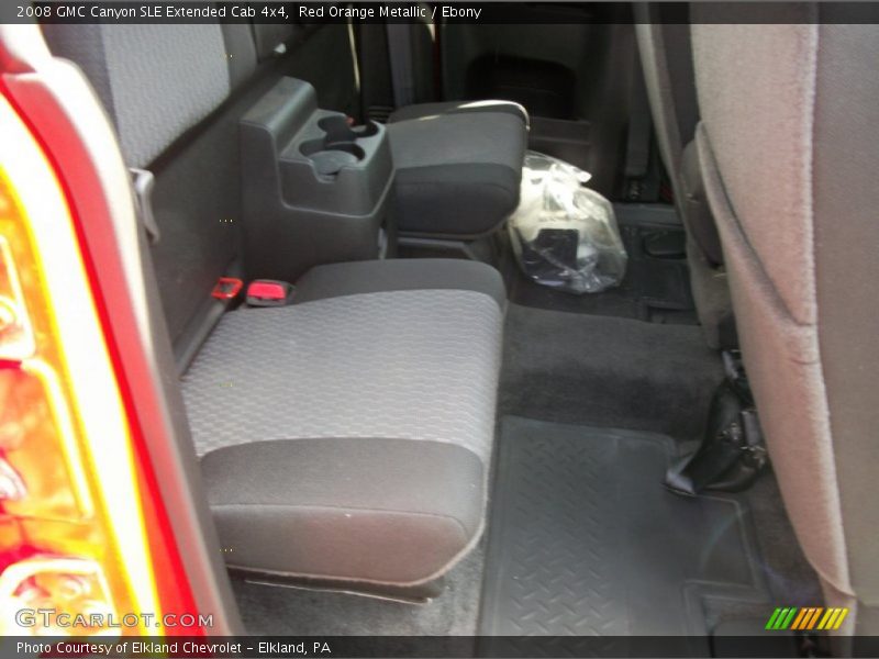 Red Orange Metallic / Ebony 2008 GMC Canyon SLE Extended Cab 4x4