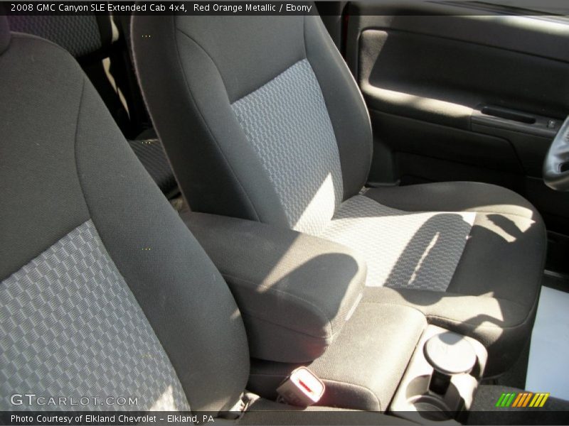 Red Orange Metallic / Ebony 2008 GMC Canyon SLE Extended Cab 4x4