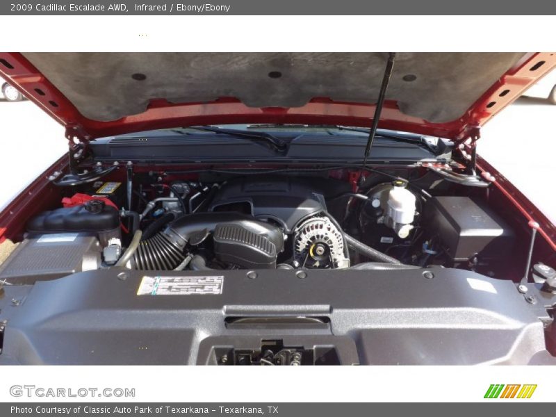 Infrared / Ebony/Ebony 2009 Cadillac Escalade AWD