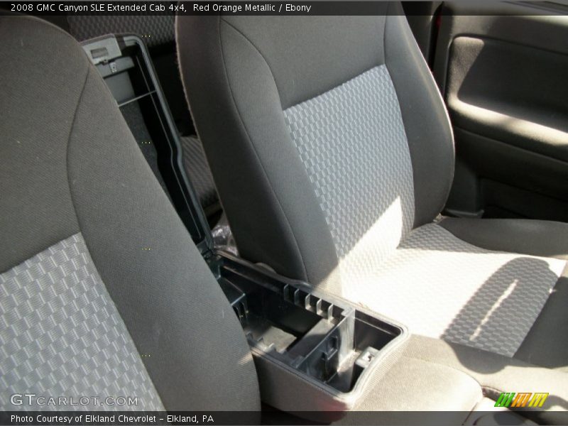 Red Orange Metallic / Ebony 2008 GMC Canyon SLE Extended Cab 4x4