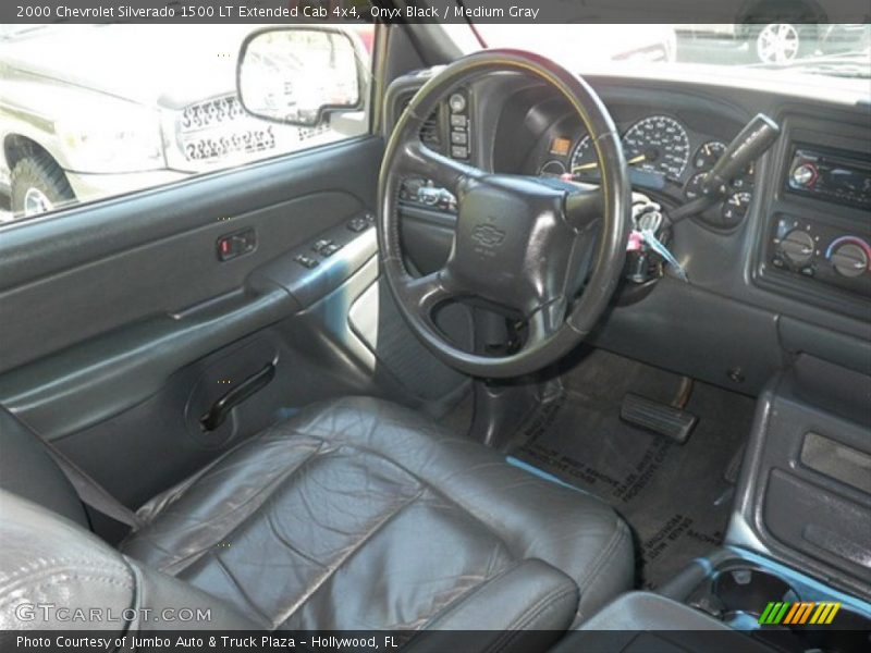 Onyx Black / Medium Gray 2000 Chevrolet Silverado 1500 LT Extended Cab 4x4