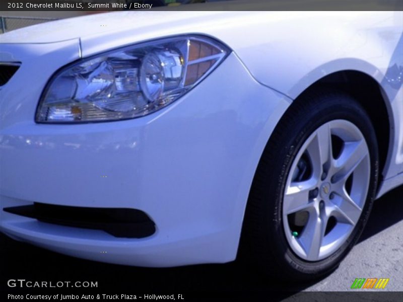 Summit White / Ebony 2012 Chevrolet Malibu LS