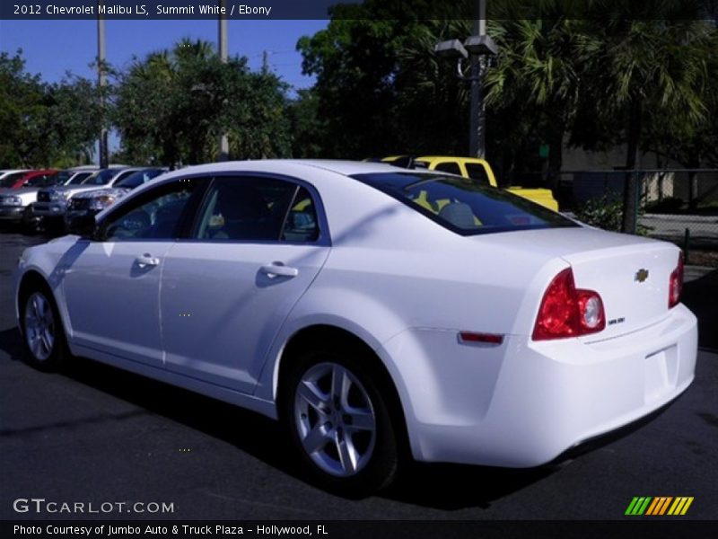 Summit White / Ebony 2012 Chevrolet Malibu LS