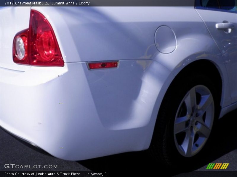Summit White / Ebony 2012 Chevrolet Malibu LS