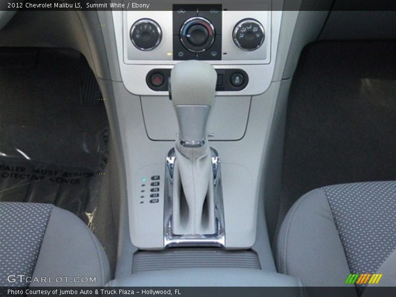 Summit White / Ebony 2012 Chevrolet Malibu LS