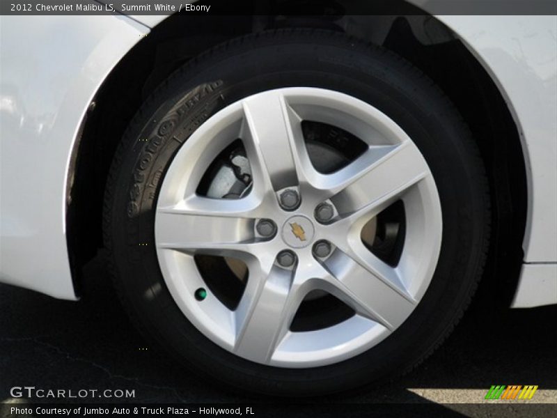 Summit White / Ebony 2012 Chevrolet Malibu LS