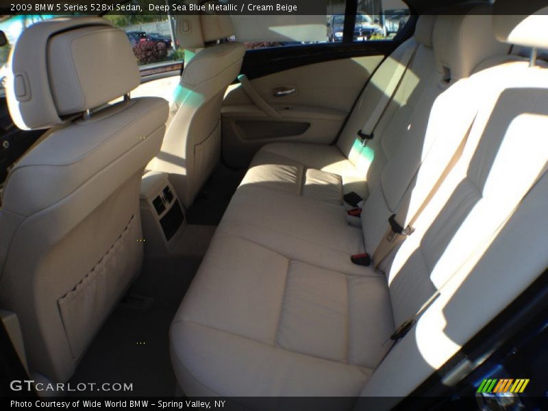 Deep Sea Blue Metallic / Cream Beige 2009 BMW 5 Series 528xi Sedan
