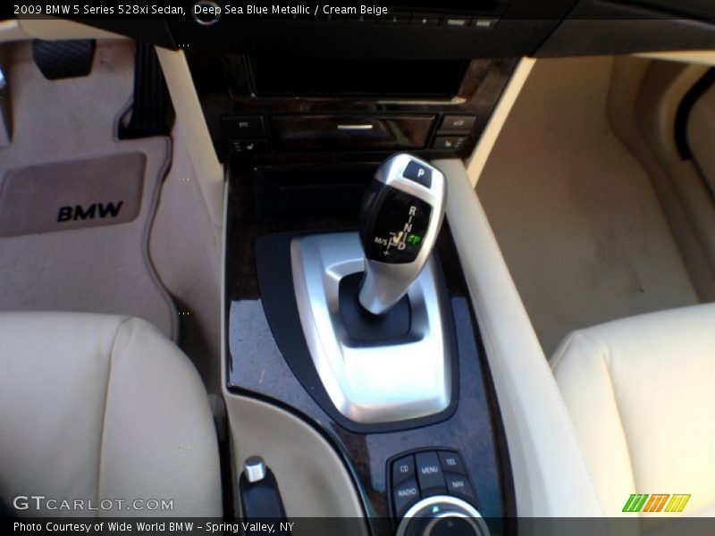 Deep Sea Blue Metallic / Cream Beige 2009 BMW 5 Series 528xi Sedan