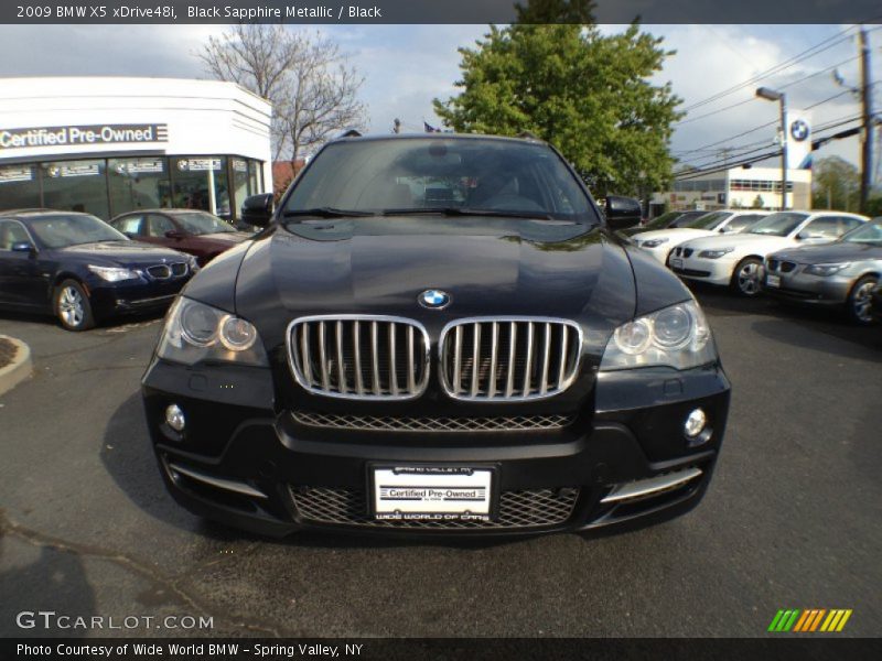 Black Sapphire Metallic / Black 2009 BMW X5 xDrive48i