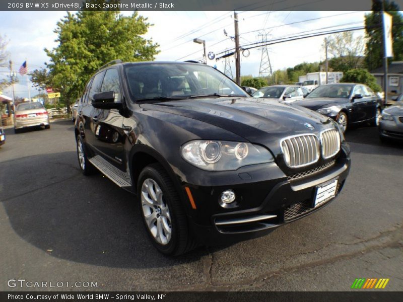 Black Sapphire Metallic / Black 2009 BMW X5 xDrive48i