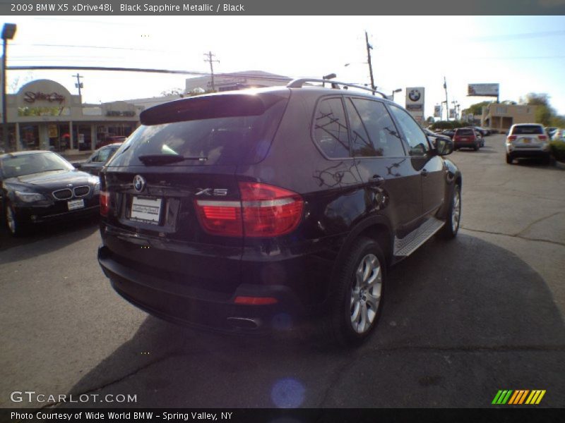 Black Sapphire Metallic / Black 2009 BMW X5 xDrive48i