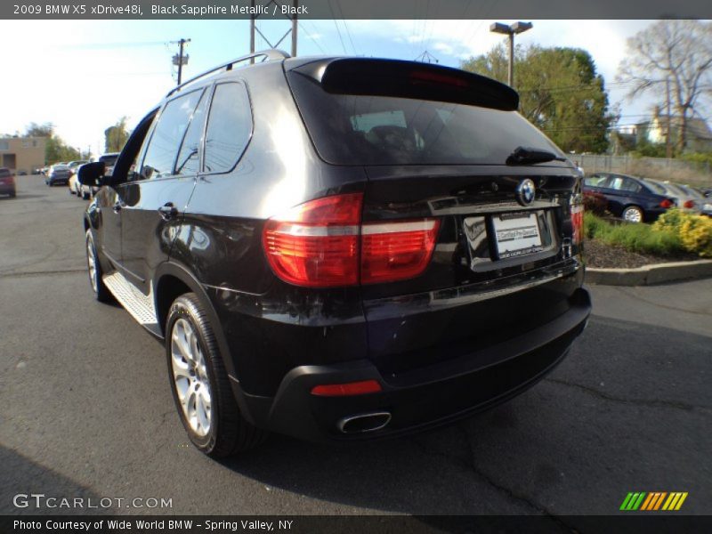 Black Sapphire Metallic / Black 2009 BMW X5 xDrive48i
